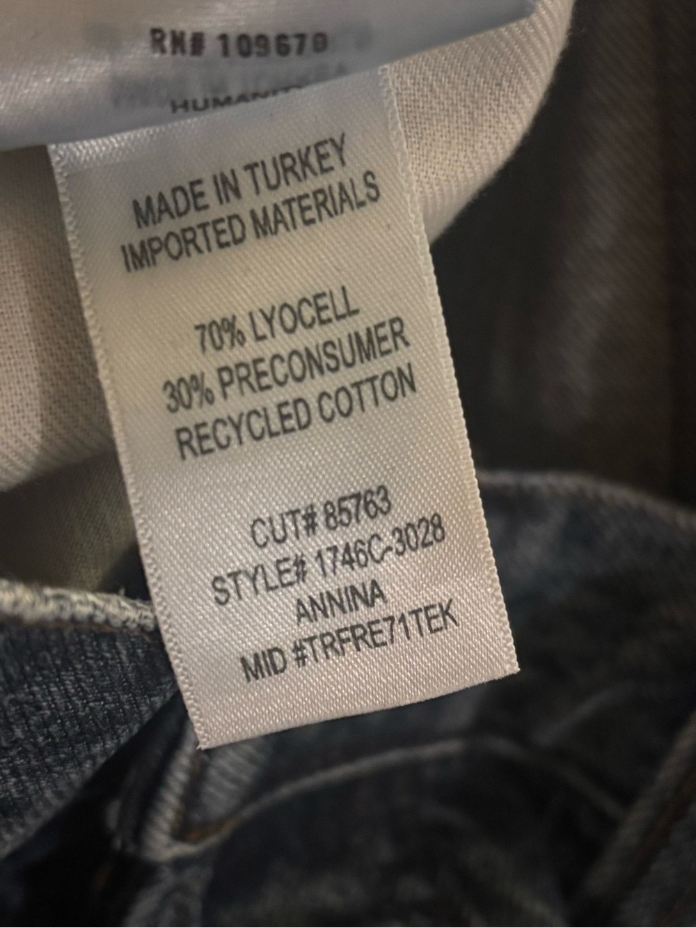 Citizens of humanity annina size 29 wide leg high rise - Picture 10 of 10